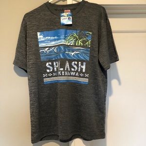 Okinawa Splash Japan Grey Ocean T-Shirt